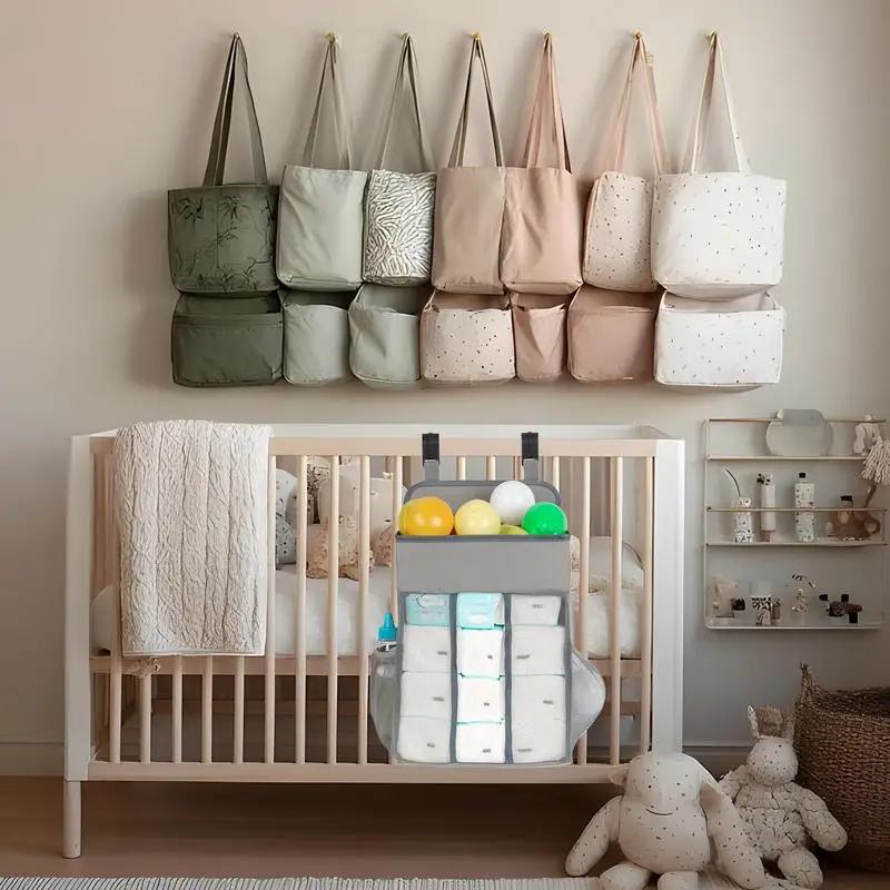  기저귀 정리함 걸이형 기저귀 보관함 대용량 걸이형 기저귀 정리함 RV 옷장 방 욕실 용 침대용