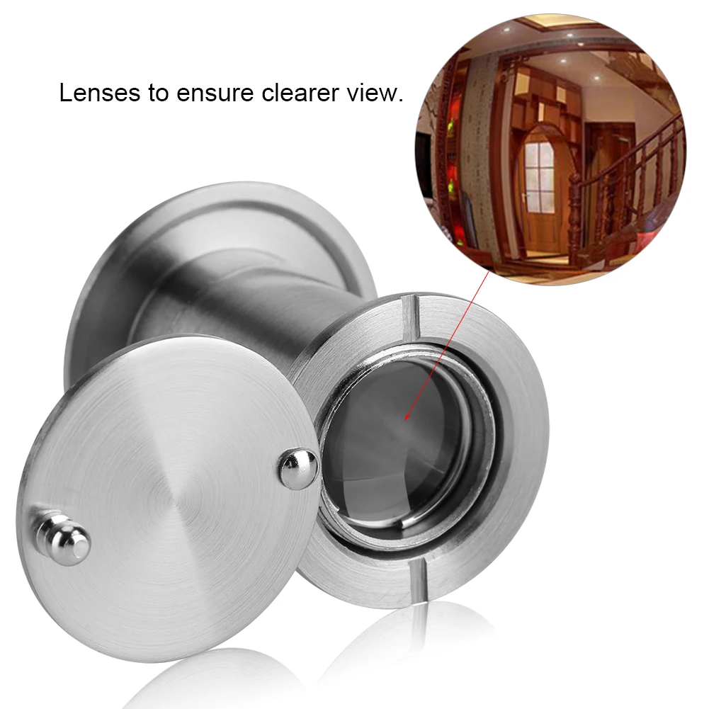 Door Viewer Home Security Optical Glass 220 Degree Wide Angle Door Scope Viewer