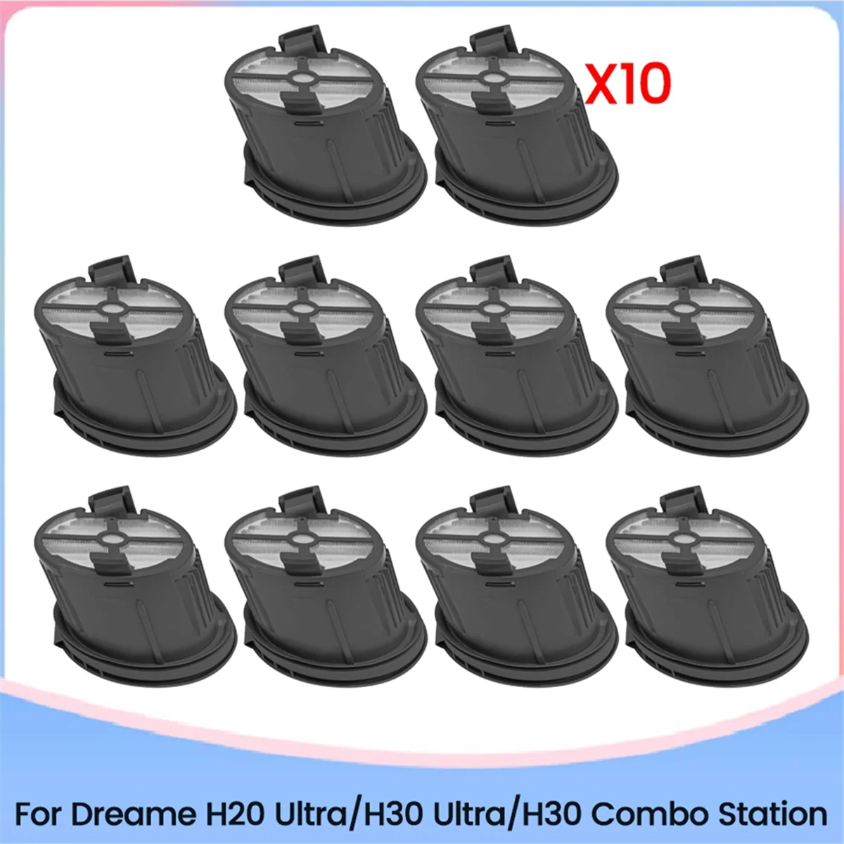 FZFZ 10PCS Hepa Filters for Ultra/H30 Ultra/H30 Combo Station Floor Scrubber Vacuum Cleaner Accessories
