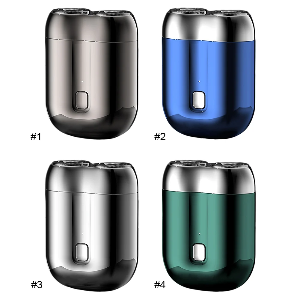 Mini Electric Shaver for Men Double Head Electric Razor Waterproof Pocket Razor Rechargeable Beard Trimmer Magnetic