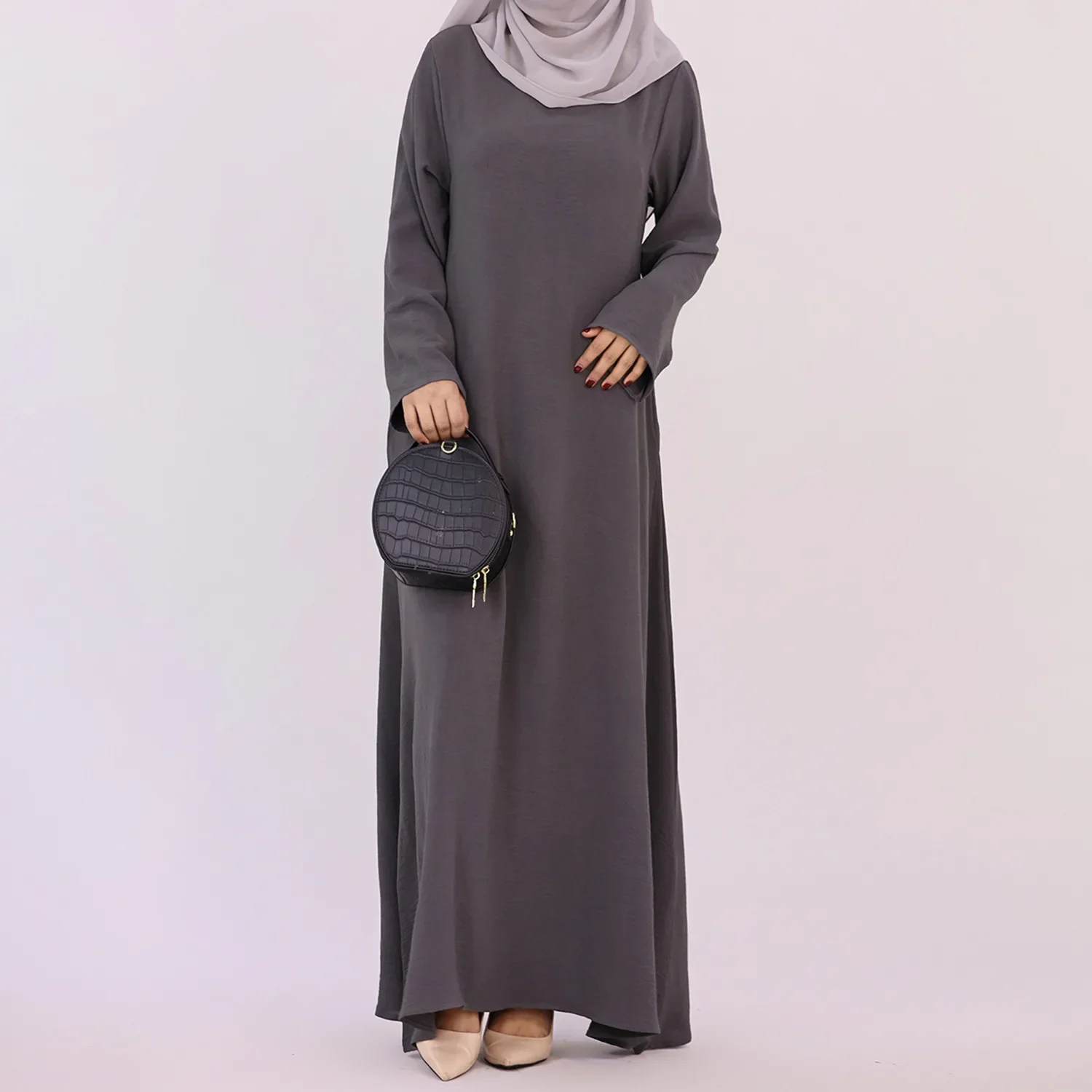 

Plain Abaya Under Dress for Women Islamic Casual Dubai Turkish Muslim Hijab Robe Ramadan Eid Modest Long Inner Dresses Abayas