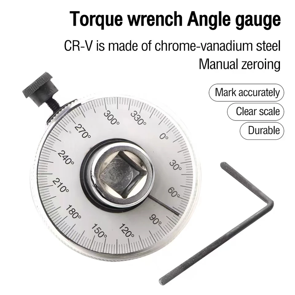 Torque Wrench Torquemeter Dial Hand Tool Auto Service Equipment Garage Calibrated In Degrees Automotive Tools Car Repairing 6