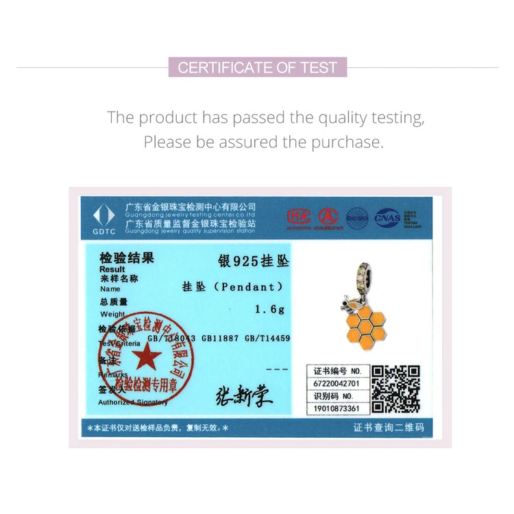 Honeycomb & Bee Dangle Charm for Pandora Bracelet | S925 Sterling Silver | Go Glam Girl 16 Honeycomb & Bee Dangle Charm for Pandora Bracelet | S925 Sterling Silver | Go Glam Girl - Show your style with the Honeycomb & Bee Dangle Charm. Hand-finished in sterling silver, this design includes a honeycomb with a padlock of small and cute bee dangling on it. The dangle is decorated with sparkling yellow and light green cubic zirconia stones. Wear in spring and summer to bring mood and beauty to your day. Perfect gift for mom, sister, grandmother, friend or yourself. | 🚚 Free Standard Shipping 7-30 days | 🥇 Top Quality Product | 💎 100% S925 Sterling Silver | 🛡️ 100% Safe & Secure checkout