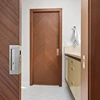 Factory Custom Walnut Interior Doors Prefinished Walnut Veneer Wood Doors With Frames Modern Interior Prehung Door 2