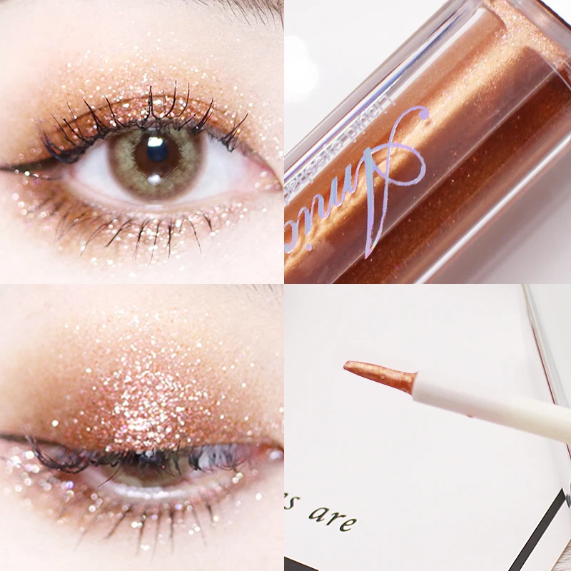 10 Color Diamond Eye Shadow Nude Metal Shimmer Glow Glitter Single Liquid Eyeshadow Makeup Pigment Accessorices Beauty Cosmetics
