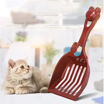 Pet Dog Cat Plastic Cleaning Tool Puppy Kitten Litter Scoop Cozy Sand Scoop Poop Shovel Product for Pets Cat Supplies 1