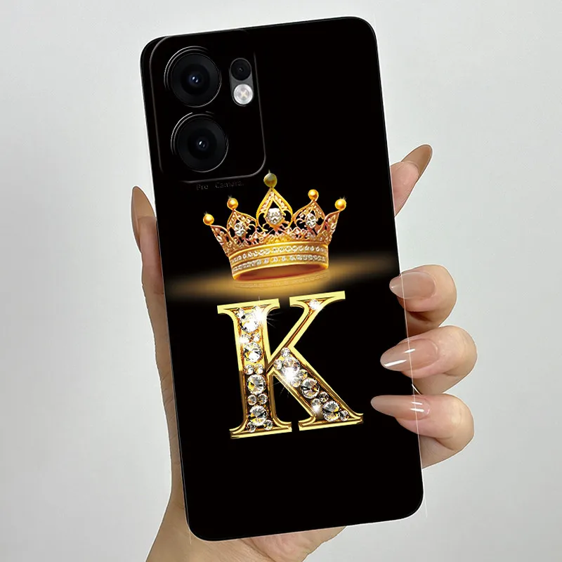 Crown Letter Painted Soft Silicone Phone Case - Enhanced Back Cover with Bumper Protection