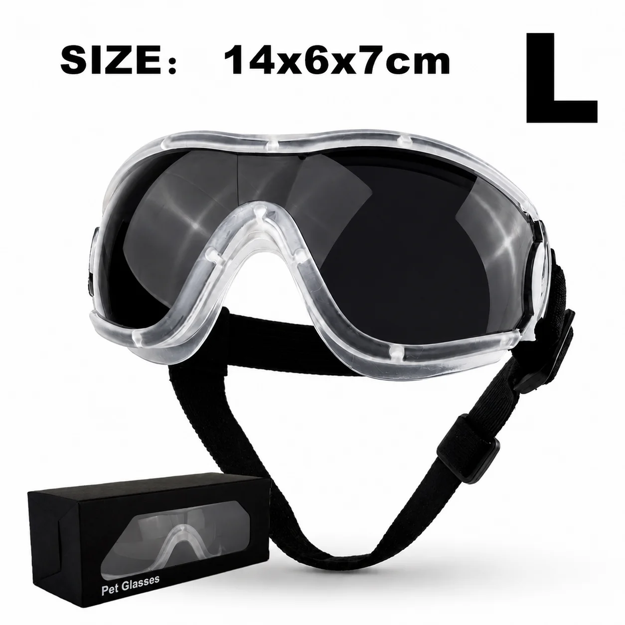 UV Protective Dog Goggles with Dual Strap & Individual Packaging - Ideal Outdoor Travel Photo Props