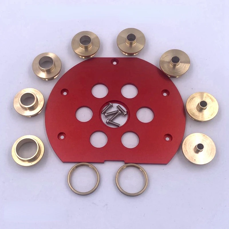 

Copper Milling Wood Plate Electromechanical Engraving DIY Profiled Engraving Bushing Festo Bottom + Bushing Machine Tools for