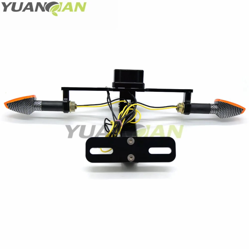 

CNC регулируемый номерной знак рамка держатель кронштейн с фотоэлементом для KAWASAKI ZRX1100 / 1200 ZX7R / ZX7RR ZX9 ZZR1200 ZG1000