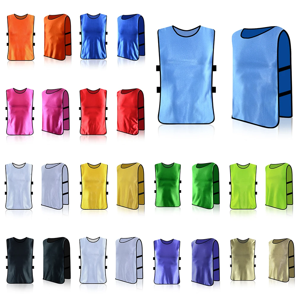 Aldult Sports Training BIBS Vests Basketball Cricket Soccer Football Rugby Mesh Breathable Quick Dry Football Scrimmage Jerseys