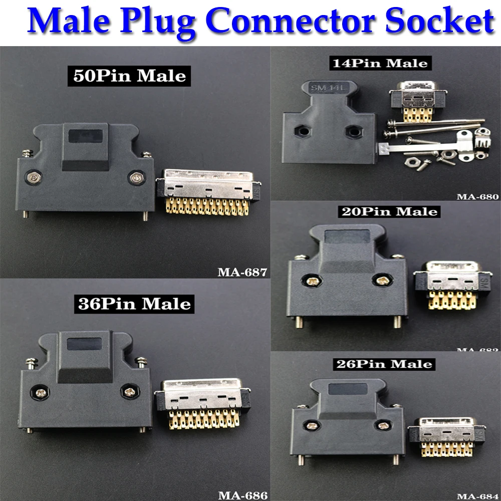 1x SCSI Connector HPCN Slot Type 14 20 26 36 50 Pin Male