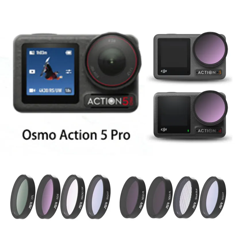 Osmo Action Pro Lens Filter UV CPL ND8/16/32/64 Macro 10X Star