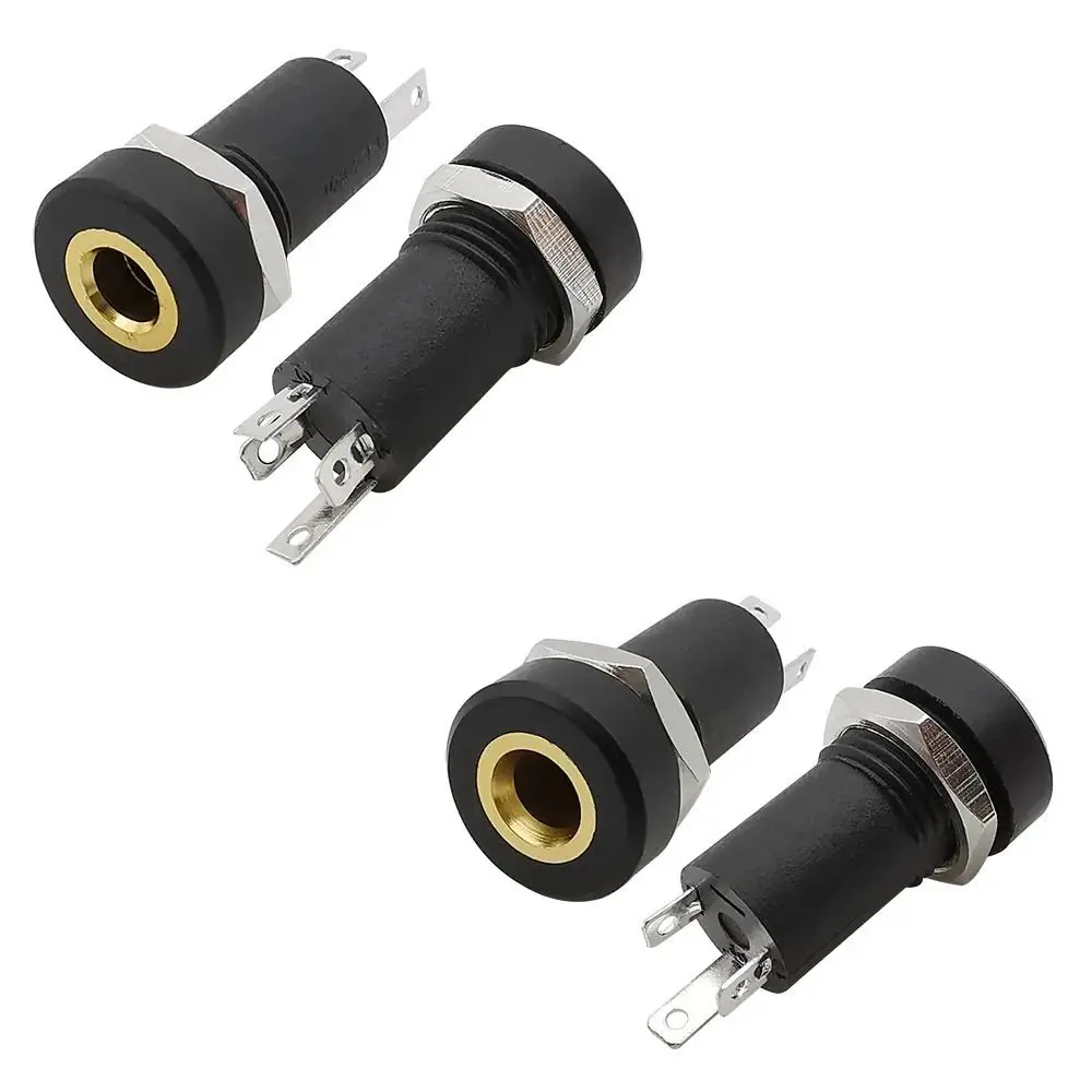 Gold Plated 3.5mm Audio Jack Socket Metal Female Stereo Connector