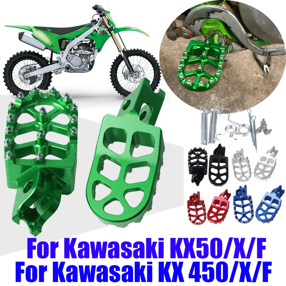 Footrest Footpegs Foot Pegs For Kawasaki KX250 KX250X KX250F KX450