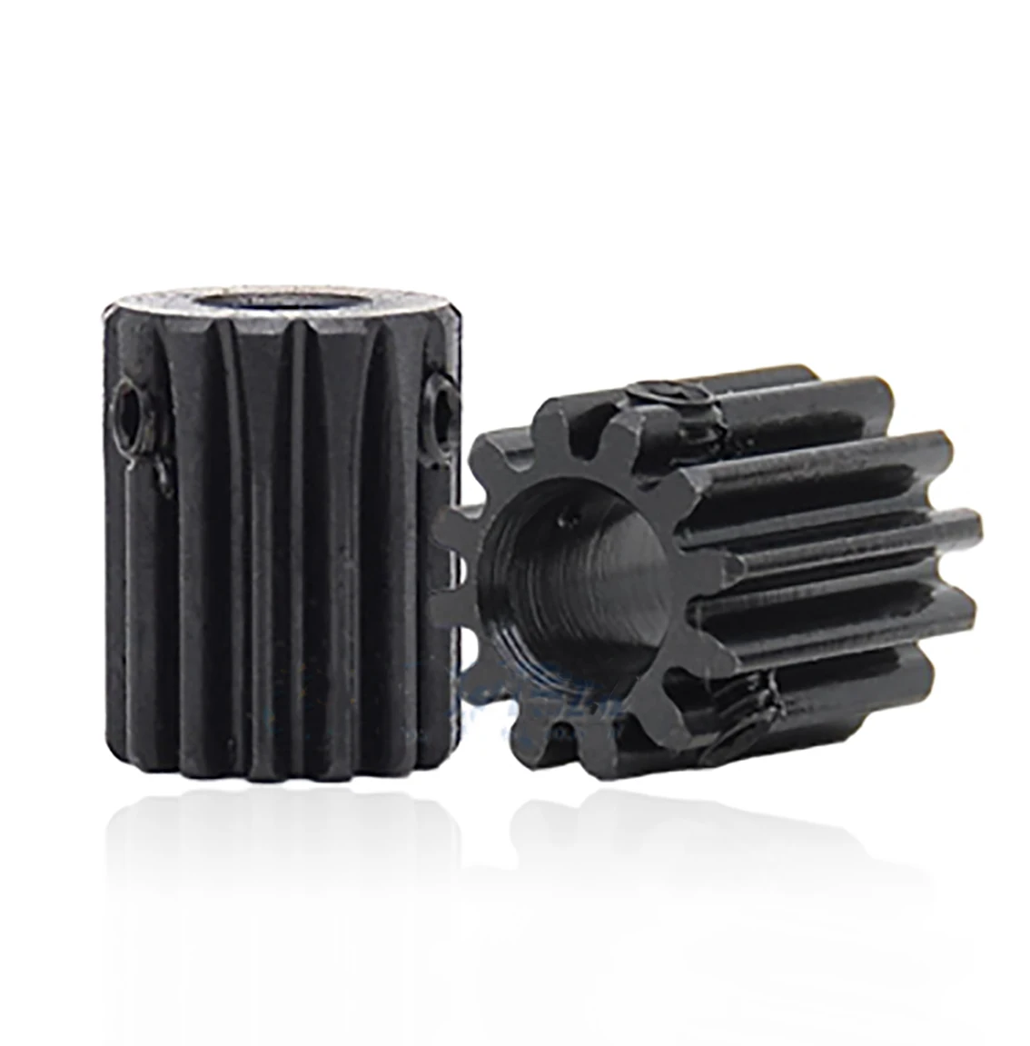 1/2/5Pcs 1 Mod Pinion Gears 10T 12T 14T Motor Gear 1M 45# Steel Blackening Mechanical Transmission Spur Gear Bore 4-8mm