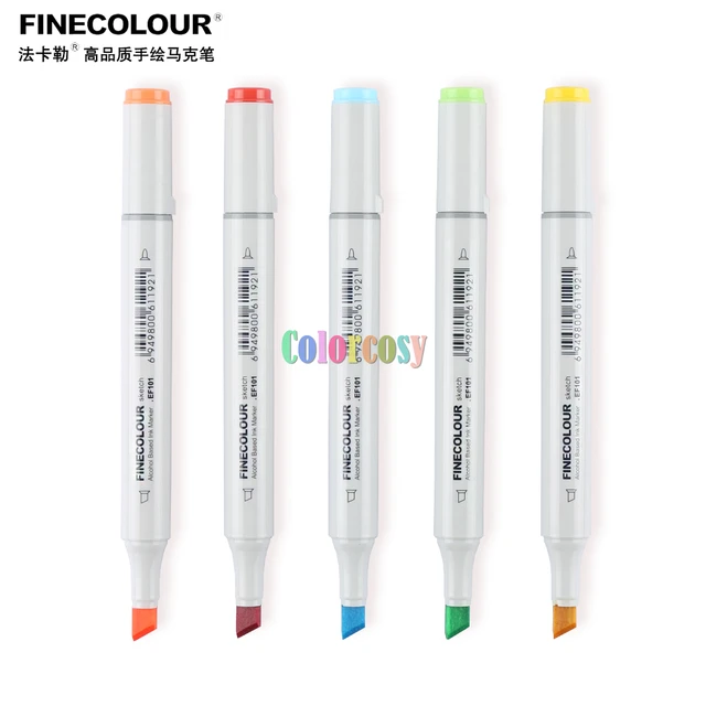 Finecolour EF101 Set Artist Colored Marker Pen Sketch Manga Graphic Paint.  Water Based Ink Is Nontoxic, Blend Able, Non Bleeding - AliExpress