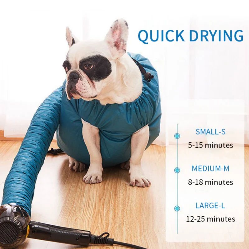 Hair Dryer Pet Hair Dryer Folding Dog Hair Dryer Portable Fast Drying Bags Grooming Bag Household Pet Hair Drying Bag Pets Dogs Cleaning Accessories