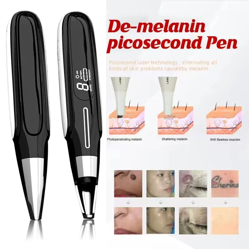 Picosecond Laser Pen Blue Light Machine Dark Spot Remover Freckle Tattoo Removal Portable Scar Mole Remover Skin Care Beauty