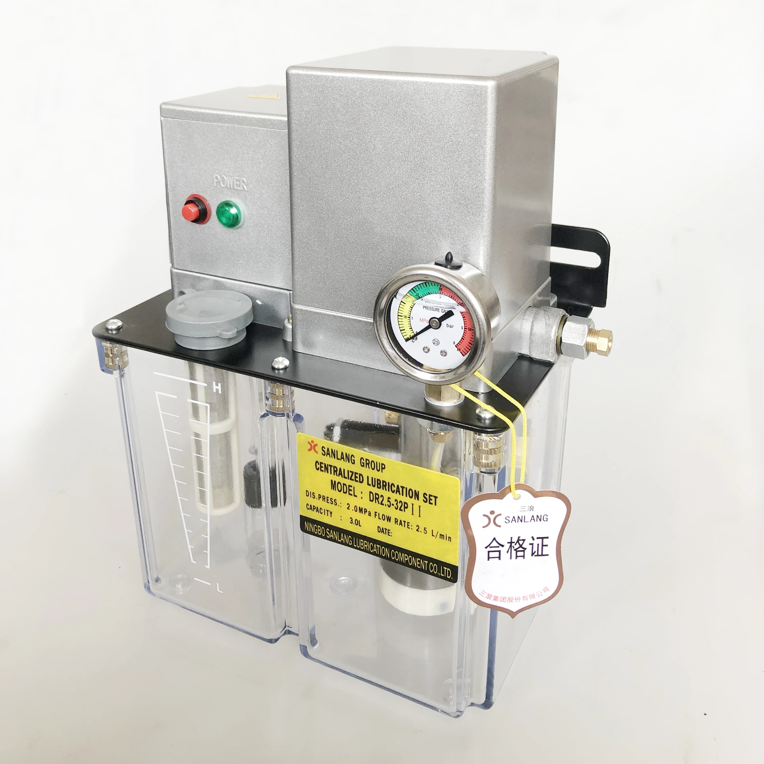 Electric lubrication oil pump gear lubricator 4 L 380V PLC control