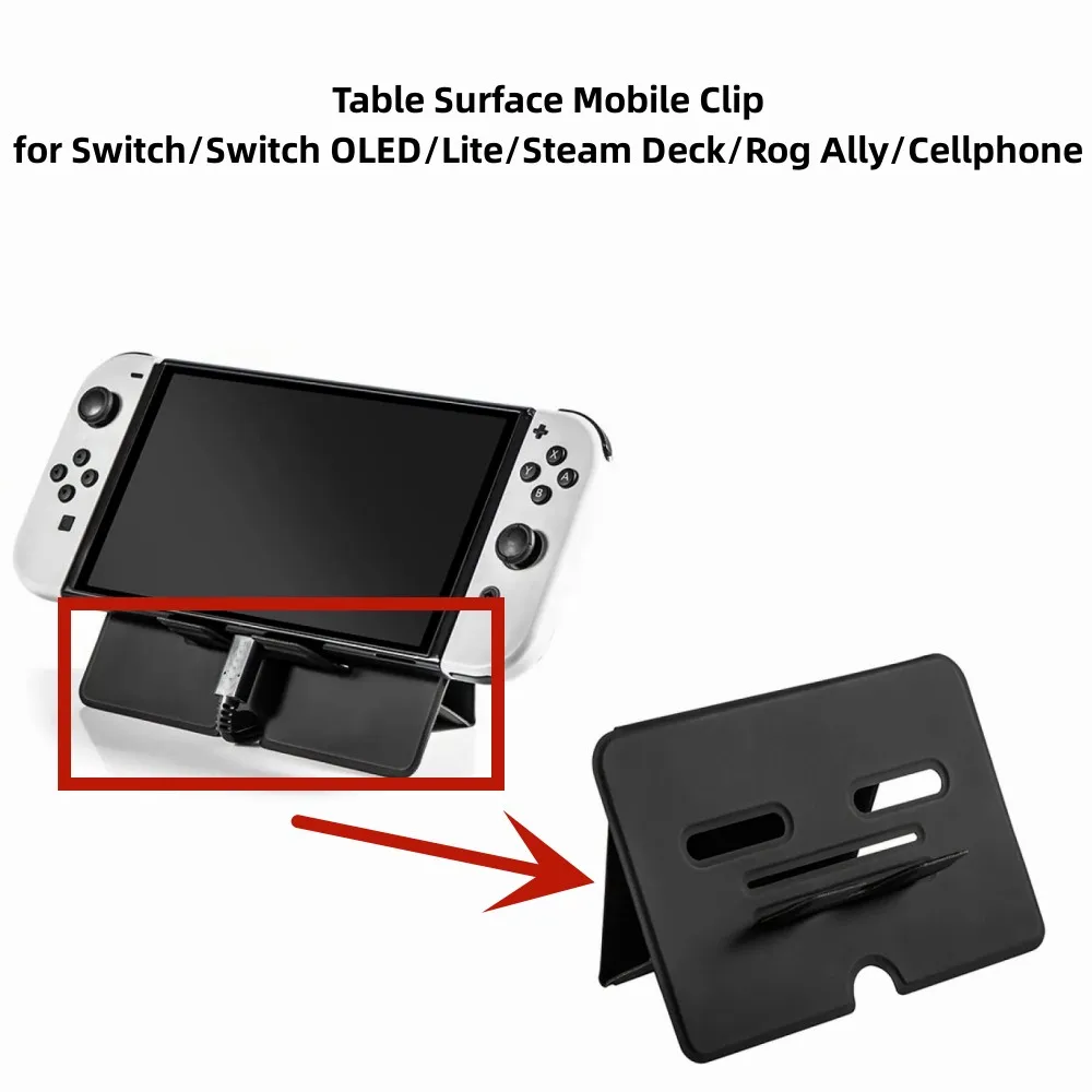 Staffa Di Superficie Del Tavolo Clip Mobile Per Interruttore/Interruttore Oled/Lite/Steam Deck/Rog Ally/Supporto Per Accessori Di Gioco Per Cellulare