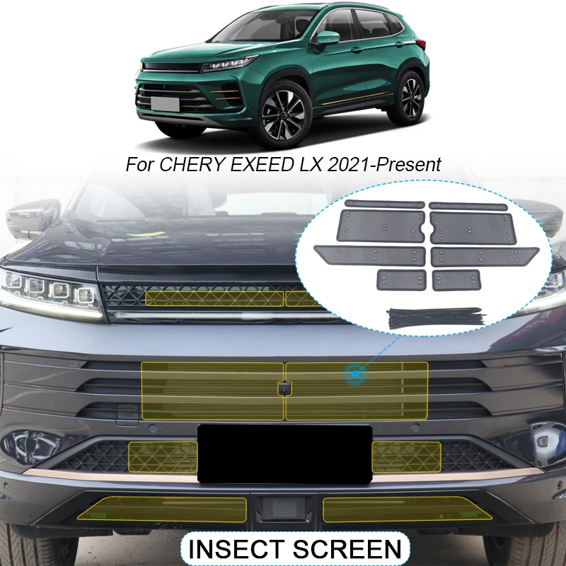 

Car Insect-proof Air Inlet Protection Cover Airin Insert Net Vent Racing Grill Filter For CHERY EXEED LX 2021-2025 Car Accessory
