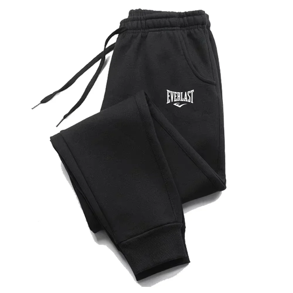 새로운 프린트 바지 EVERLAST 남성 여성 러닝 팬츠 조깅 스웨트팬츠 스포츠 캐주얼 바지 피트니스 체육관 통기성 바지