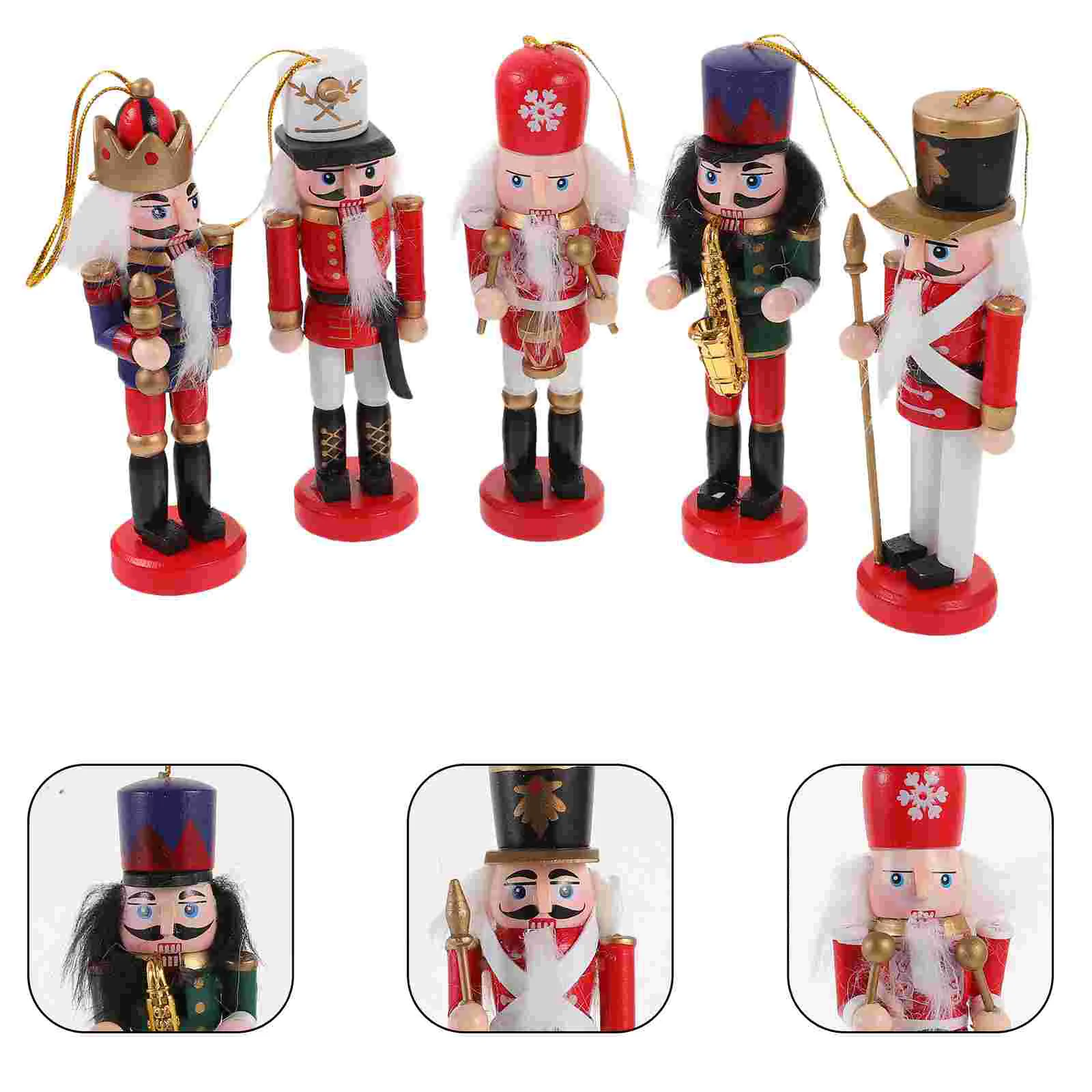 

Festival Nutcracker Decoration Wooden Nutcracker Festival Nutcracker Tabletop Christmas Decoration