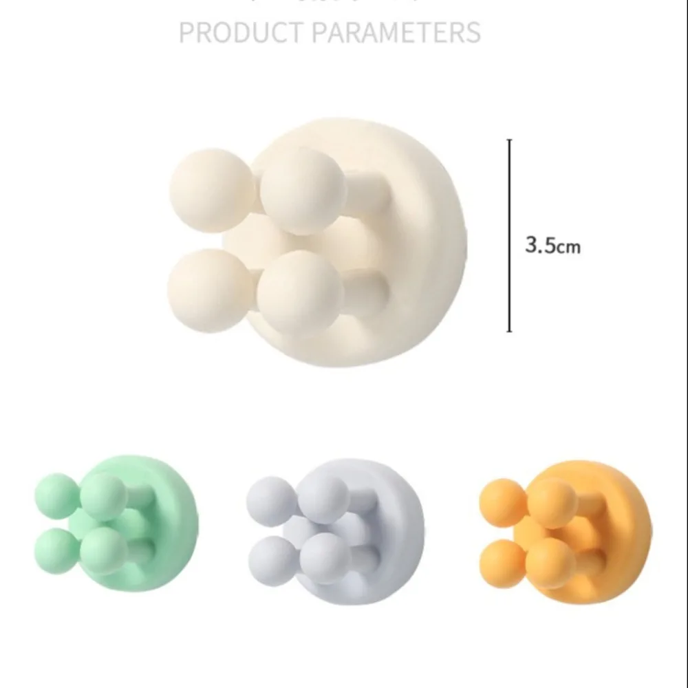 Must-have Silicone Toothbrush Holder Multifunctional Self Adhesive Plug Holder Waterproof Sticky Shower Shaver Kitchen