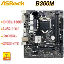 LGA 1151 Motherboard ASRock B360M DDR4 Intel B360 Motherboard HDMI SATA 6Gb/s Micro ATX For Intel 8th 9th Gen Core cpu