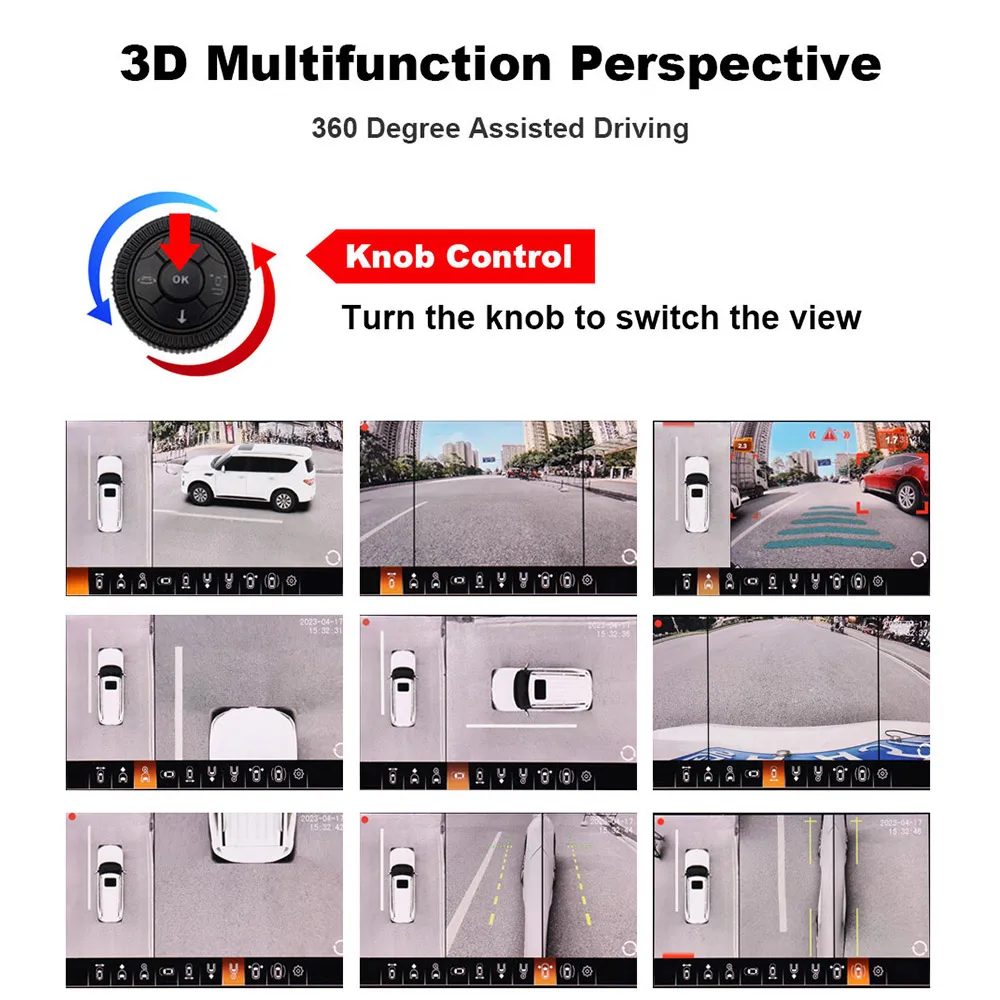 Smartour AI  ü ν δ 360 ڵ ī޶, 3D   , 4K Ʈ AHD 1080P 360 Deg WDR