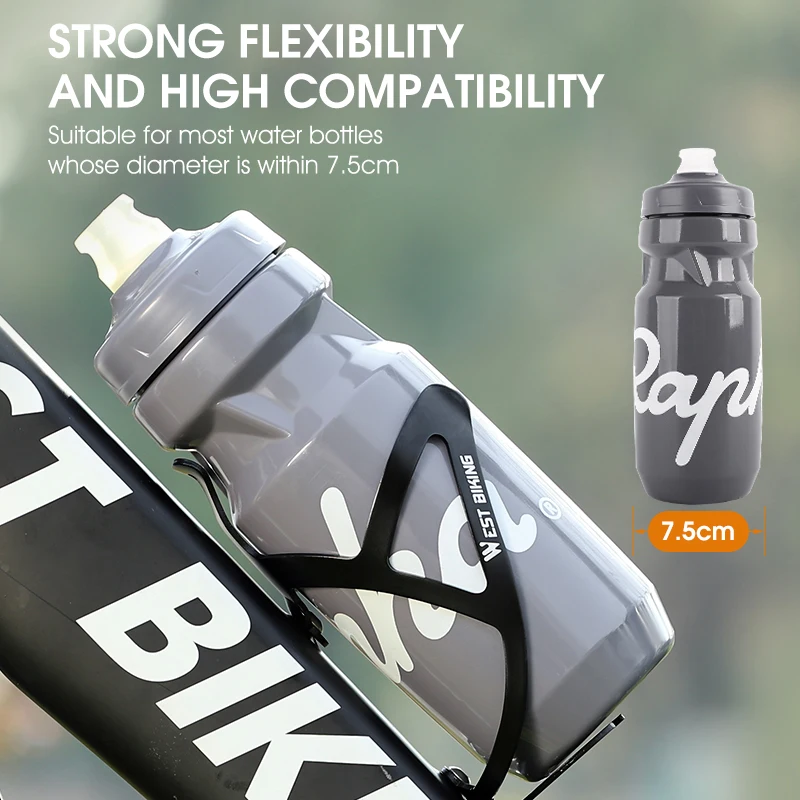WEST BIKING Cycling Bottle Cage Integrated Molding Lightweight Bike Water Bottle Holder Kettle Stand MTB Road Bike Accessories