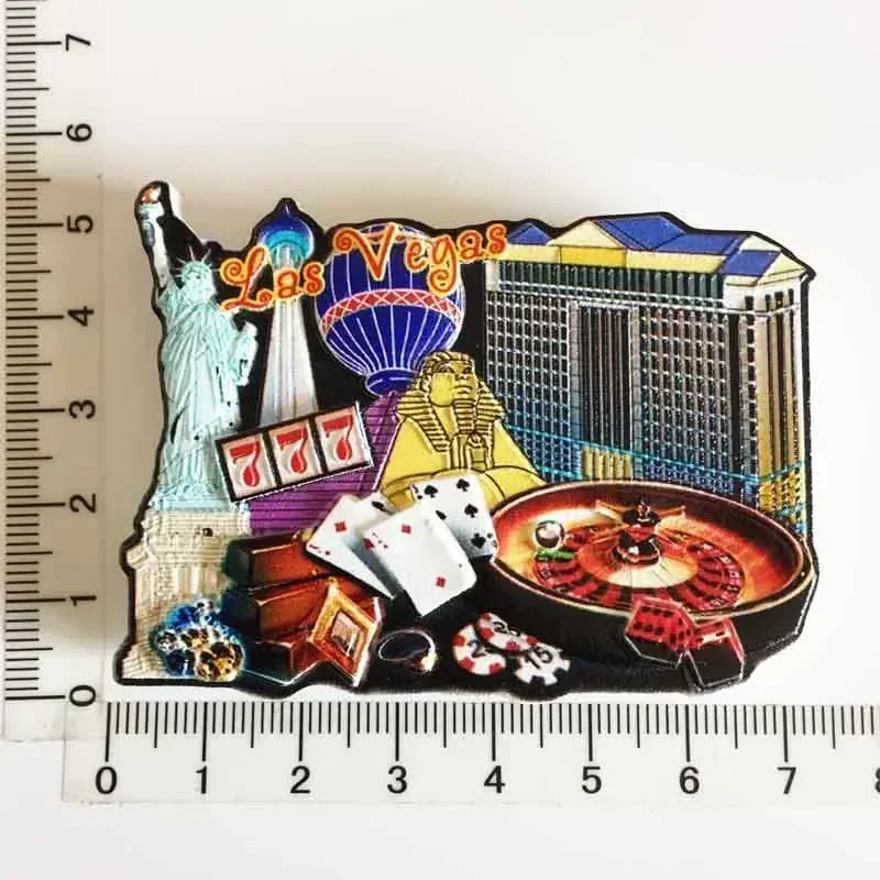 World Tourism Fridge Magnet Souvenir USA Las Vegas Florida Cultural Landscape Refrigerator Stickers Gift Set Home Decoration magnetic fridge magnets,magnetic sticker,magnetic fridge stickers,refrigerator decor