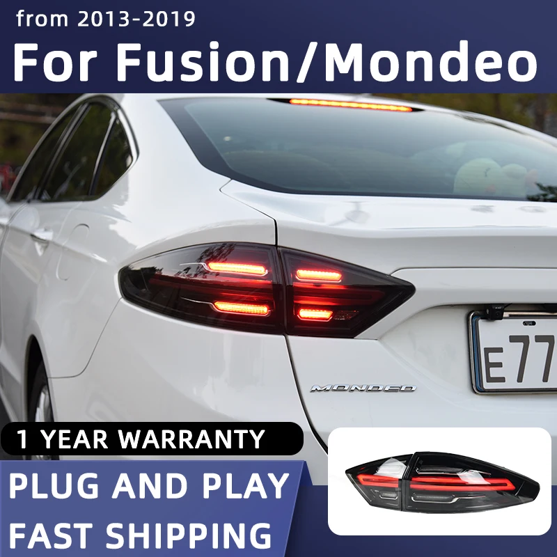 

Car Styling Taillights for Ford Fusion LED Tail Light 2013-2019 Mondeo Tail Lamp DRL Rear Turn Signal Automotive Accessories