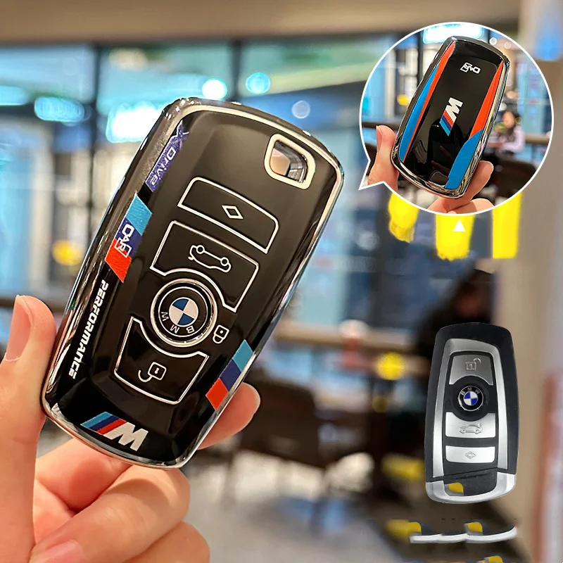 Rennstil TPU Auto Smart Remote Schlüsselhülle Schutzhülle für BMW F30 F20 F10 F18 F22 F01 X3 X4 F06 F02 M3 M5 Zubehör
