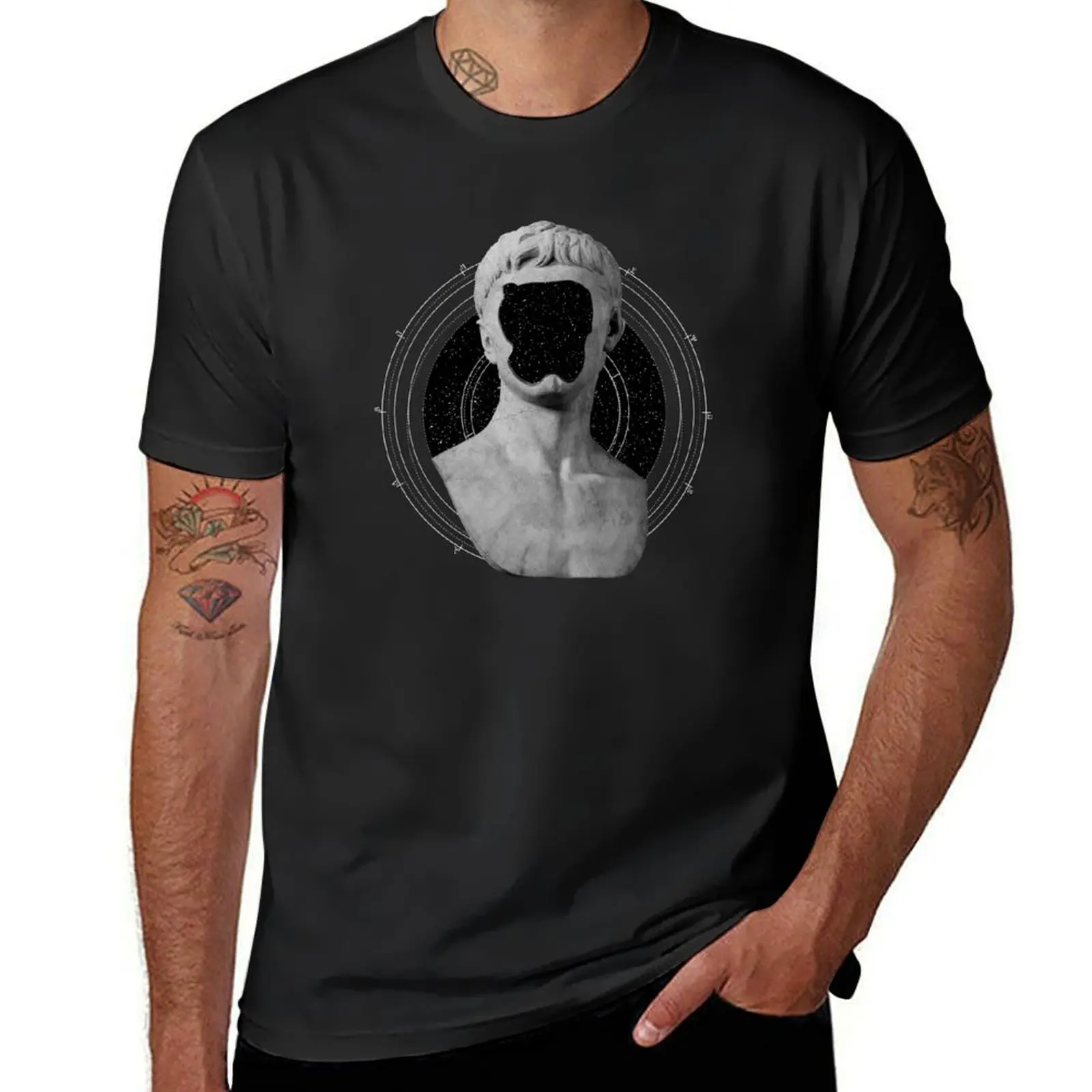 Faceless Greek Sculpture Vaporwave Design T-Shirt summer top quick drying mens vintage t shirts