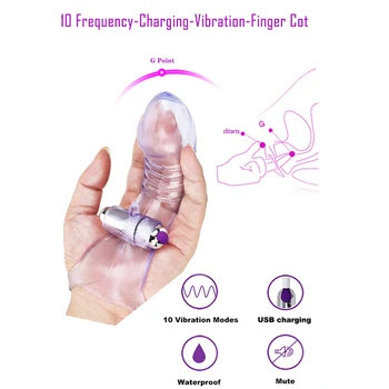 10 Modes sexy toys vibrators for women USB Charge finger sleeve vibrator female sexulaes toys for adults 18 masturbators 5