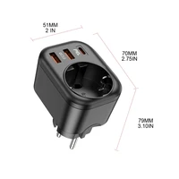 Power-Cube Charging Station USB Wall Socket Charger Type-C PD20 QC3.0 3-Port Charger Brick Cellphone Laptop Fast-Charger - Image 6