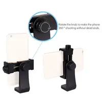 360 Degree Universal Tripod Mount Mobile Phone Clip 1/4 Screw Cellphone Holder Desk Tripod Adapter - Image 5