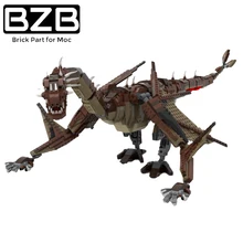

BZB MOC-90341 Dragon（Wyvern） Pterosaur Assemble Building Blocks Model Display Collection Educational Toy Kids Best Birthday Gift