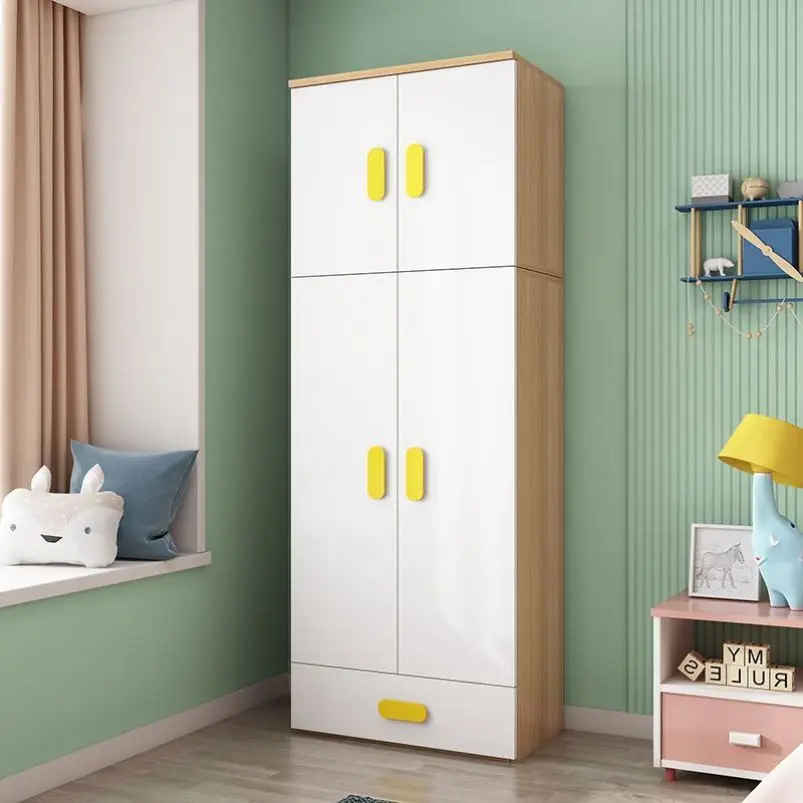 Mobile Clothes Wardrobes Closet Bedroom Kids Shelves Storage Organizer Sideboard Modern Kindergarderobe Room Furniture CY50CW