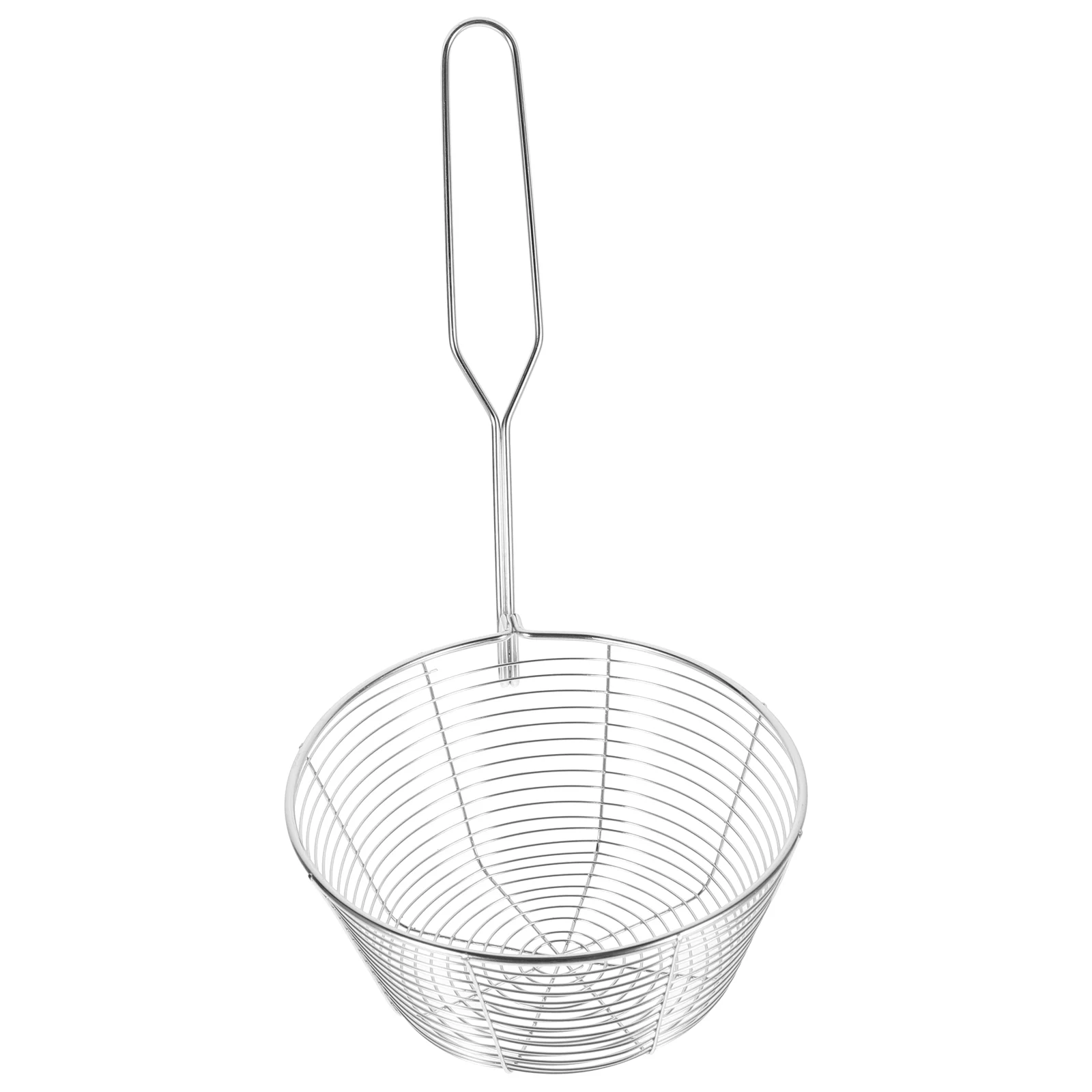 

Stainless Steel Noodle Basket Pasta Strainer Kitchen Hot Pot Strainer Long Handle Strainer Size L