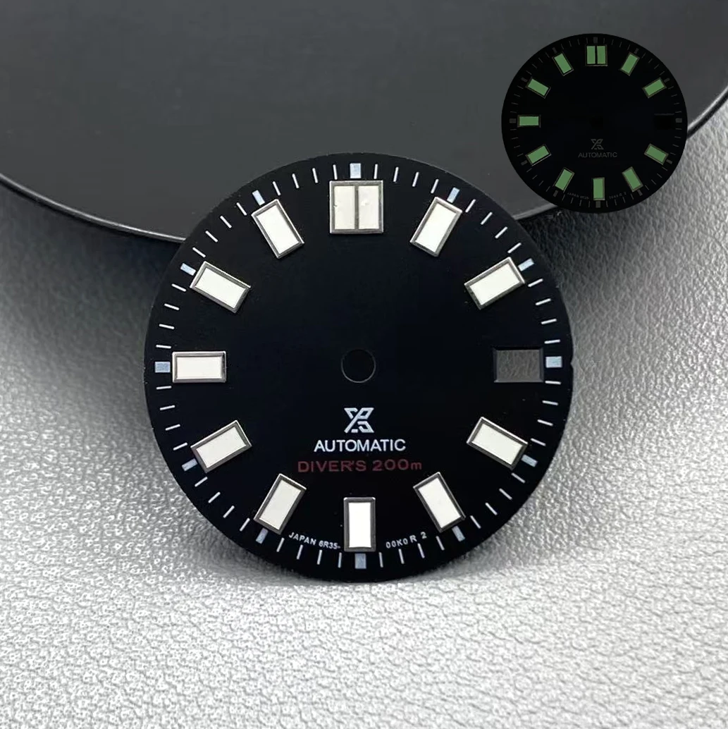 Sunray Green Luminous Dial and Hands for Custom Watch Modification