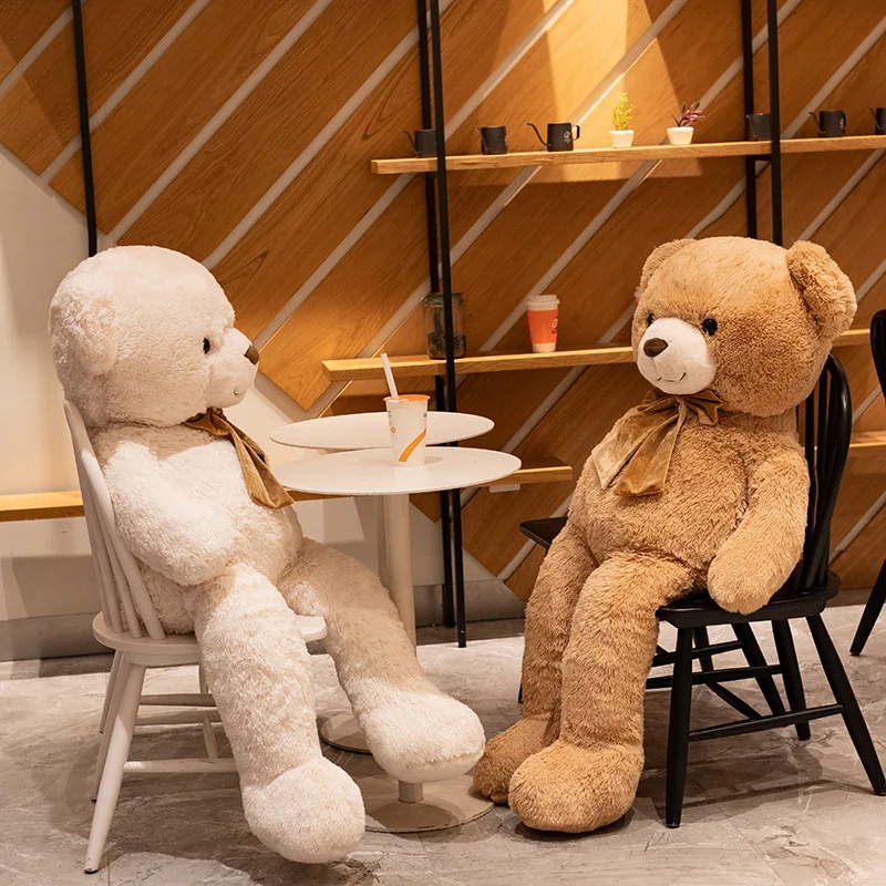 

1pc High Quality Giant American Bear Plush Doll Soft Stuffed Animal Teddy Bear Plush Toys Girls Valentine Lover Birthday Gift