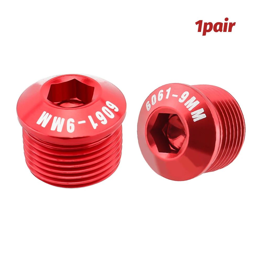 

1pair Bicycle Pedal Axle Nut Easy Install M14 Accessories Protective Cap Aluminum Alloy Hardware Trimming Solid Replacement Part