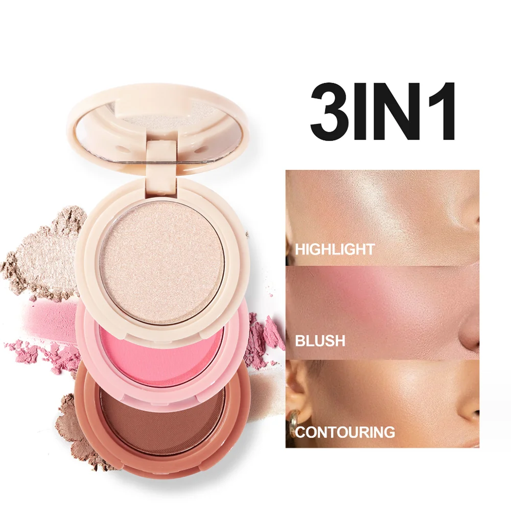 

Blush Powder Blusher Palette Poudre Rubores Colorete En Polvo Bronzer Do Twarzy Pigmento Highlighter Contouring Visage Makeup