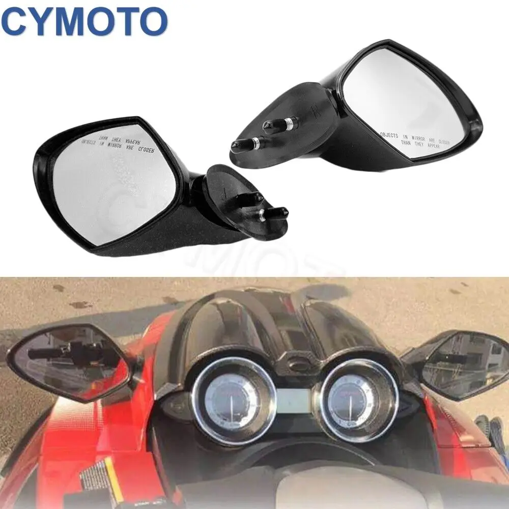 Left / Right Motorboat Rear View Mirrors for Yamaha Waverunner VX110 Deluxe VX Cruiser Sport EX 2005-2009 -Pair boat rearview mirror