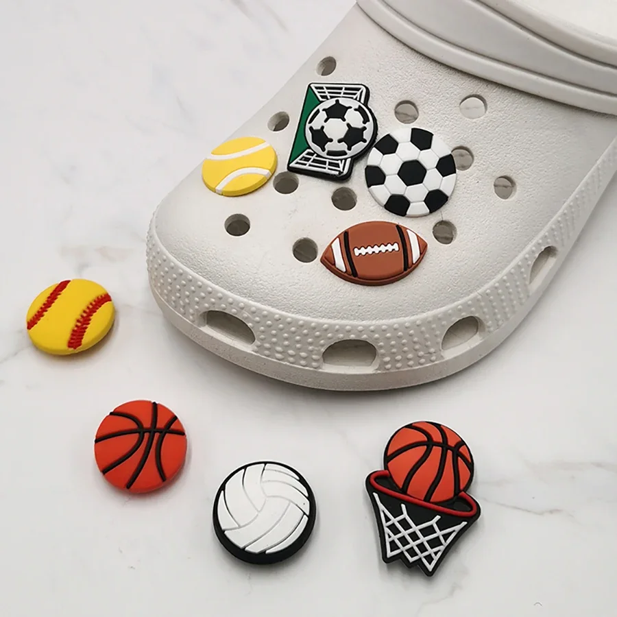 Sports Style PVC Shoe Charm Accessories Shoe Buckle Decoration