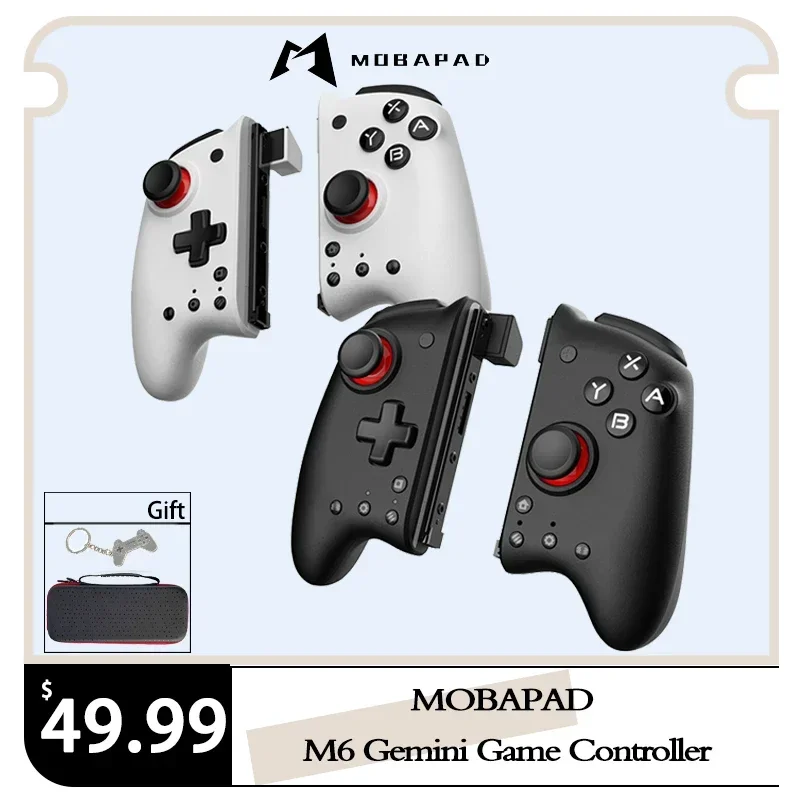

MOBAPAD M6 Gemini Game Console Controller for Nintendo Switch Joypad Left Right Handle Grip for Nintend Switch OLED Gamepad Gift