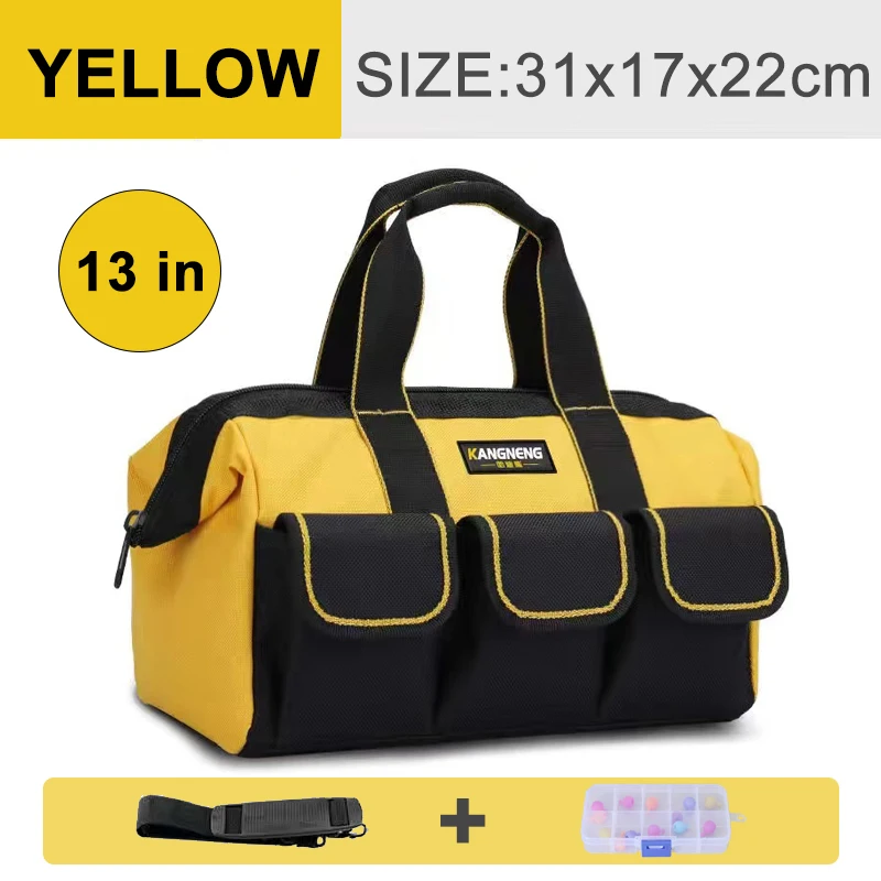 best tool chest Large Multi-Function Tool Bag Organizer Heavy Duty Tool Pouch Bag  Waterproof Anti-Fall Tool Tote Storage Bag with Multi Pockets electrician tool bag Tool Storage Items